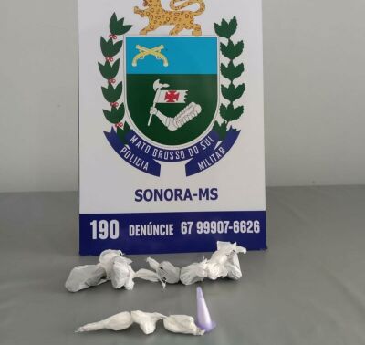 Imagem da notícia Suspeito é preso por tráfico durante abordagem policial em Sonora